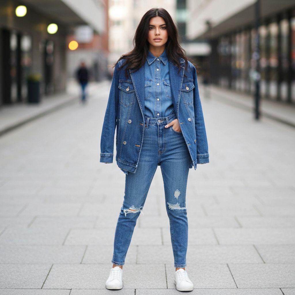 How the it-girls are wearing double denim